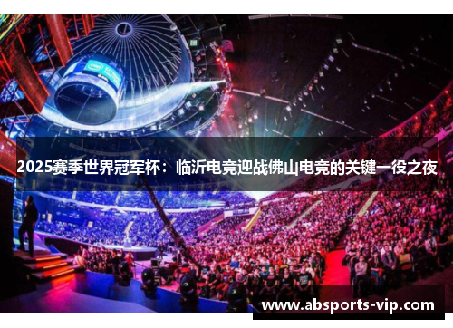 2025赛季世界冠军杯：临沂电竞迎战佛山电竞的关键一役之夜